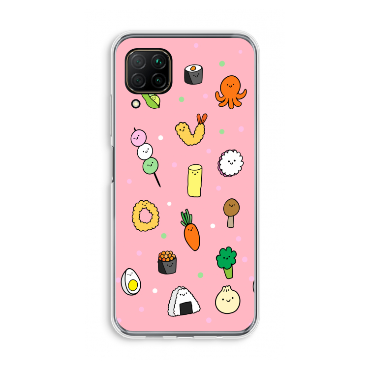 Happy bento friends: Huawei P40 Lite Transparant Hoesje