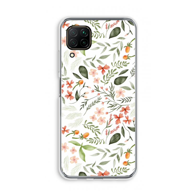 Sweet little flowers: Huawei P40 Lite Transparant Hoesje
