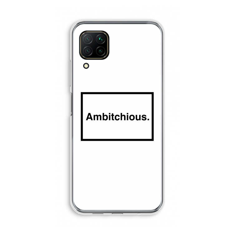 Ambitchious: Huawei P40 Lite Transparant Hoesje