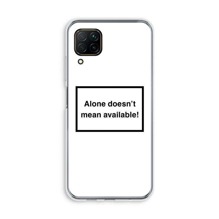 Alone: Huawei P40 Lite Transparant Hoesje
