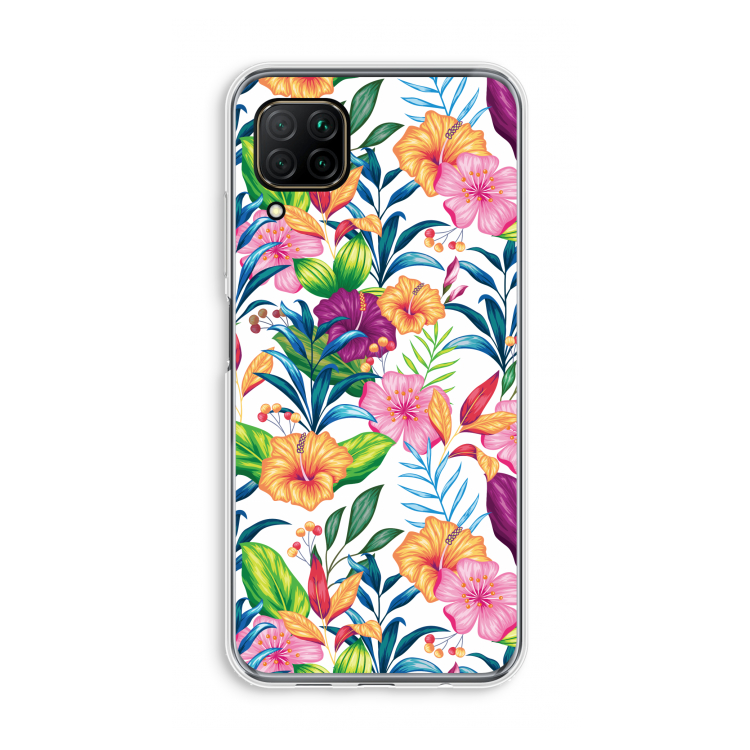 Tropisch 2: Huawei P40 Lite Transparant Hoesje