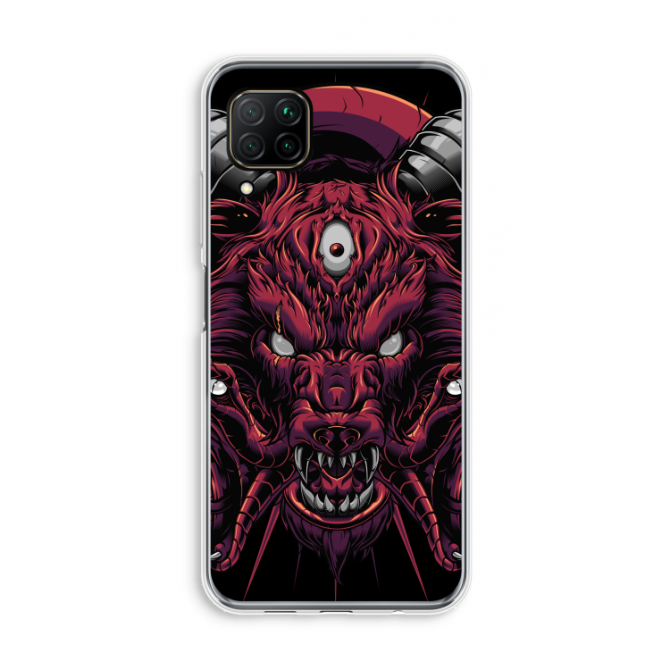 Hell Hound and Serpents: Huawei P40 Lite Transparant Hoesje
