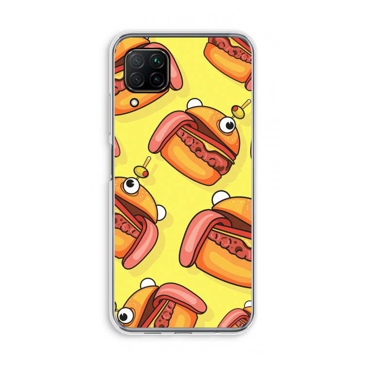 Hamburger: Huawei P40 Lite Transparant Hoesje