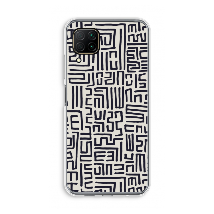 Moroccan Print: Huawei P40 Lite Transparant Hoesje