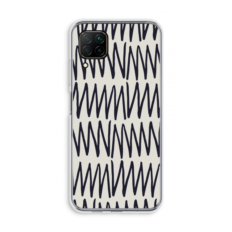Marrakech Zigzag: Huawei P40 Lite Transparant Hoesje