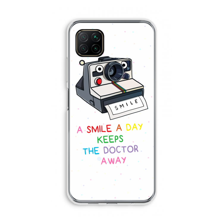 Smile: Huawei P40 Lite Transparant Hoesje
