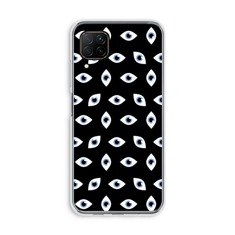 Eyes pattern: Huawei P40 Lite Transparant Hoesje