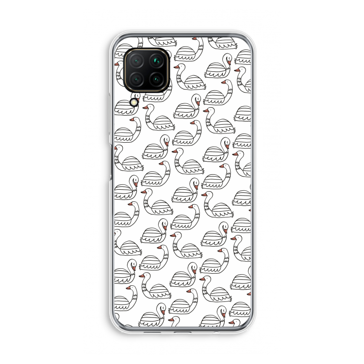 Zwanen: Huawei P40 Lite Transparant Hoesje