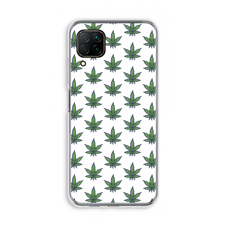 Weed: Huawei P40 Lite Transparant Hoesje