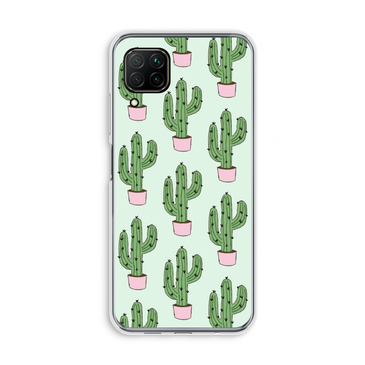 Cactus Lover: Huawei P40 Lite Transparant Hoesje