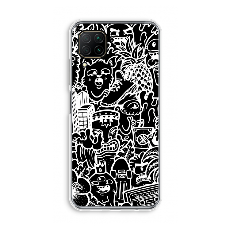 Vexx Black Mixtape: Huawei P40 Lite Transparant Hoesje