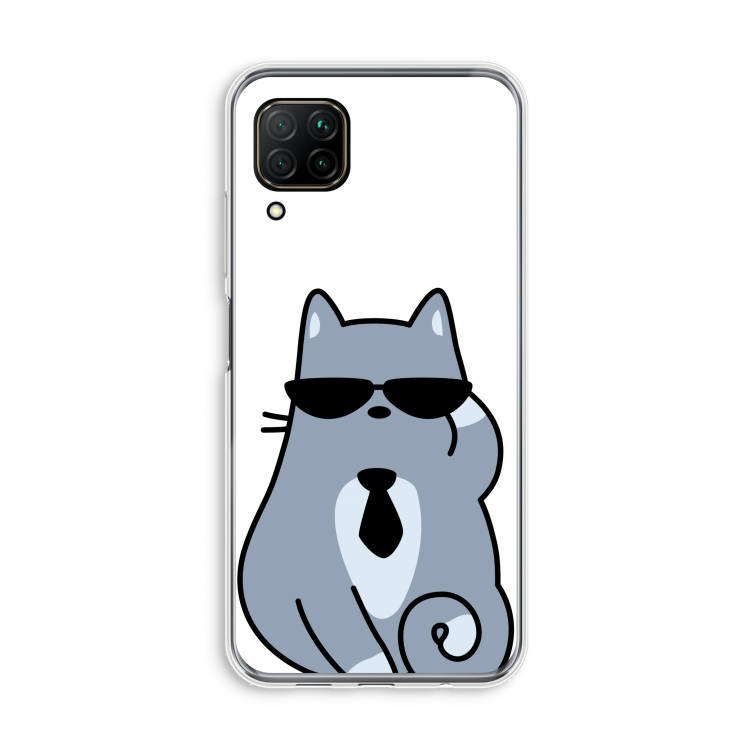 Cool cat: Huawei P40 Lite Transparant Hoesje