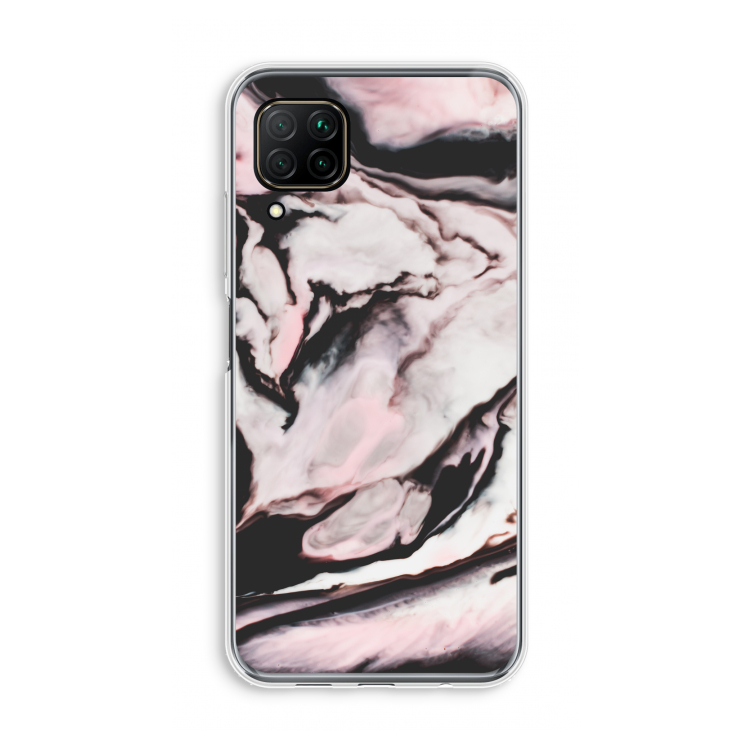 Roze stroom: Huawei P40 Lite Transparant Hoesje
