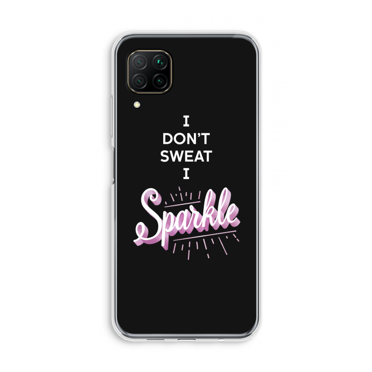 Sparkle quote: Huawei P40 Lite Transparant Hoesje