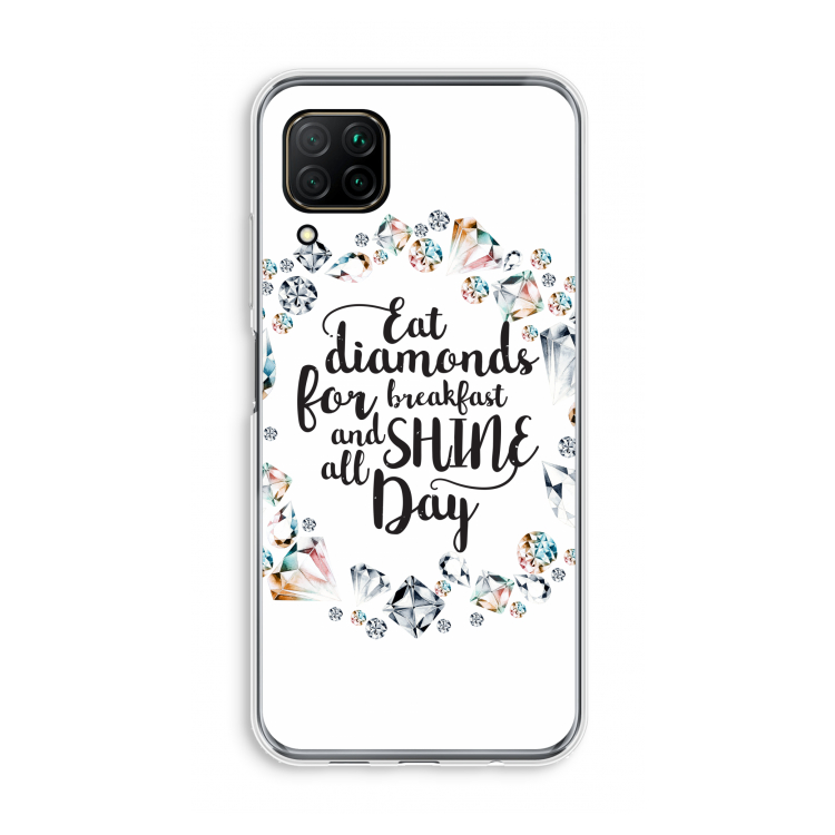 Diamonds: Huawei P40 Lite Transparant Hoesje