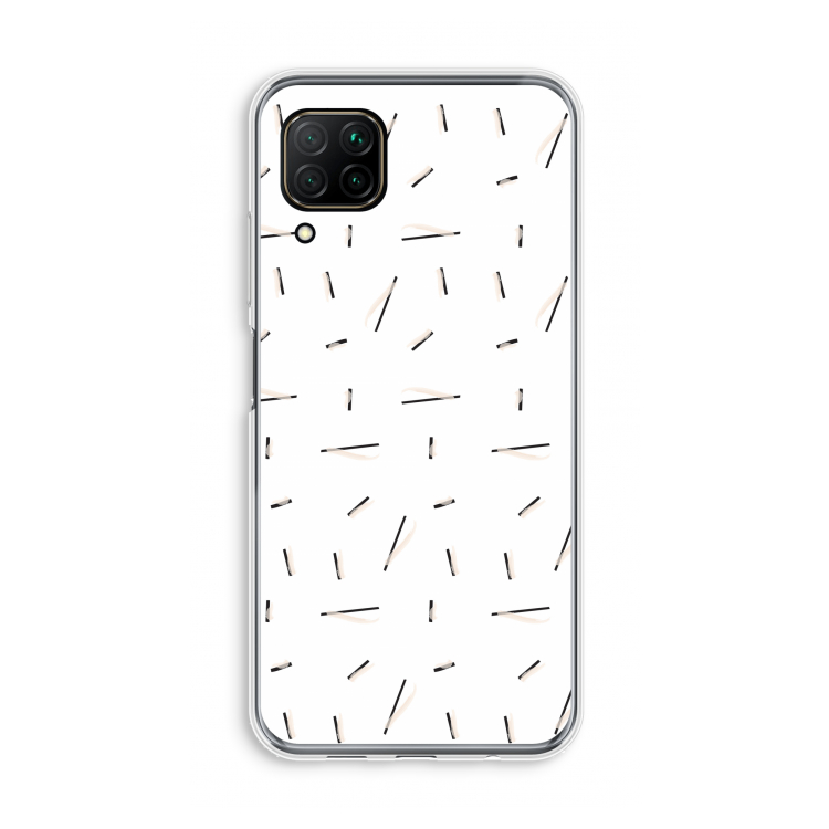 Hipster stripes: Huawei P40 Lite Transparant Hoesje