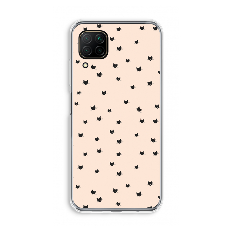 Kleine kattenkopjes: Huawei P40 Lite Transparant Hoesje