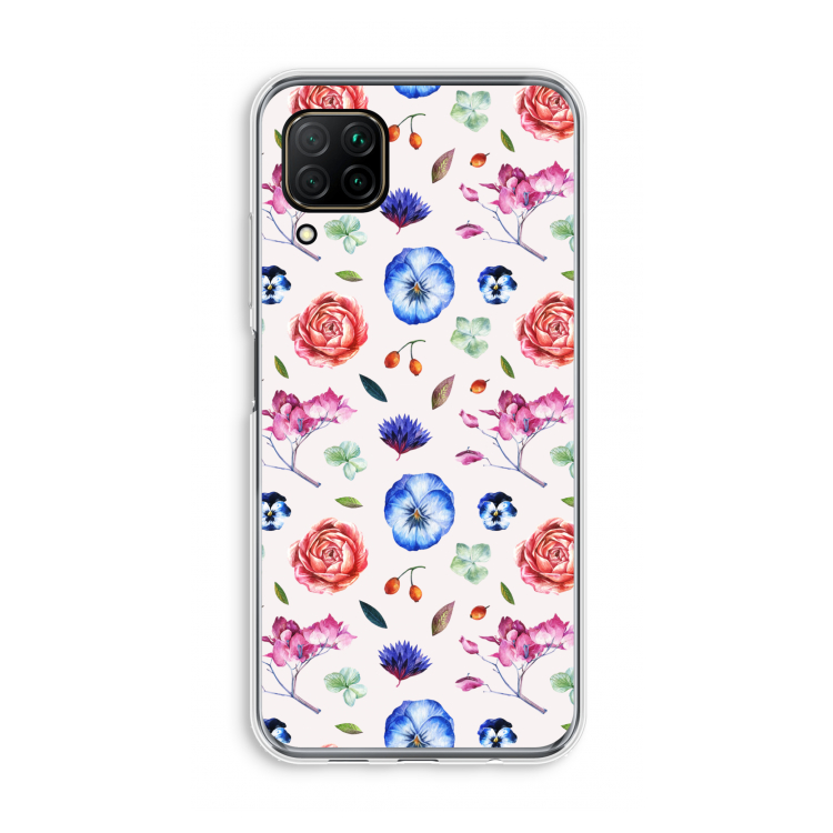 Bloemetjes: Huawei P40 Lite Transparant Hoesje