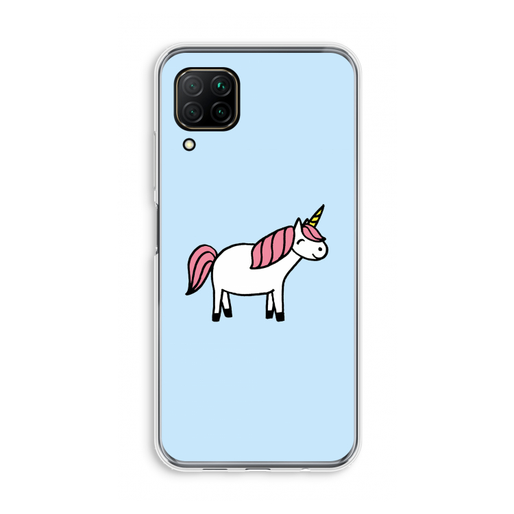 Eenhoorn: Huawei P40 Lite Transparant Hoesje