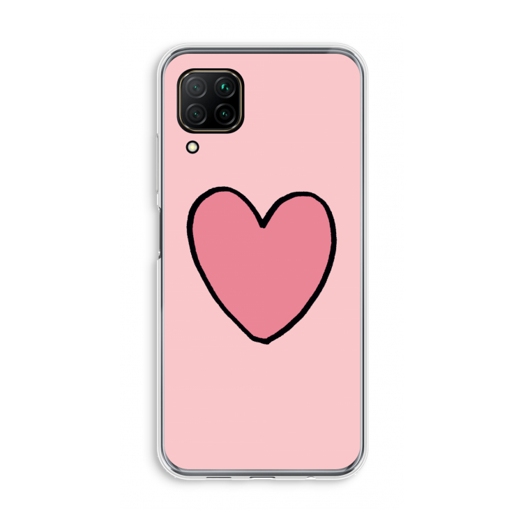 Hartje: Huawei P40 Lite Transparant Hoesje