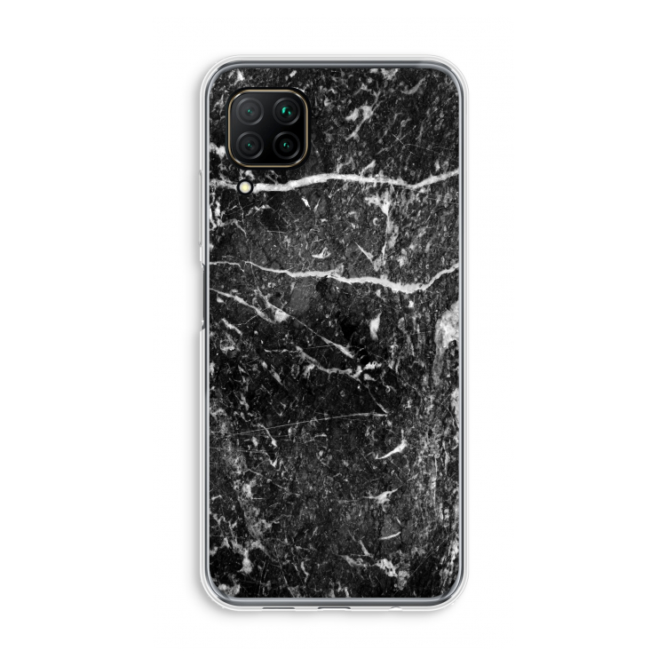 Zwart marmer: Huawei P40 Lite Transparant Hoesje
