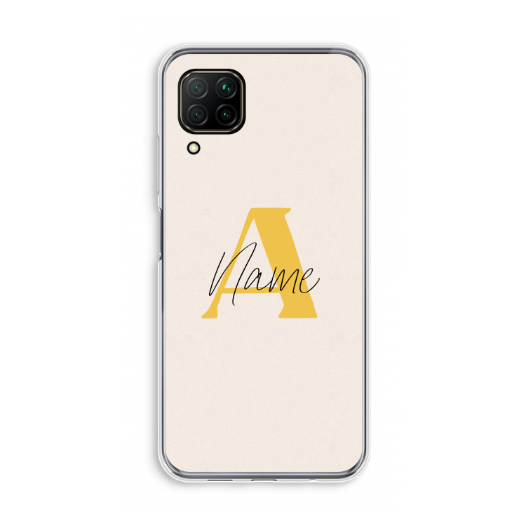 Amber Script: Huawei P40 Lite Transparant Hoesje