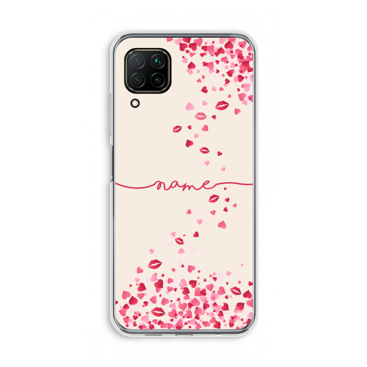 Hartjes en kusjes: Huawei P40 Lite Transparant Hoesje
