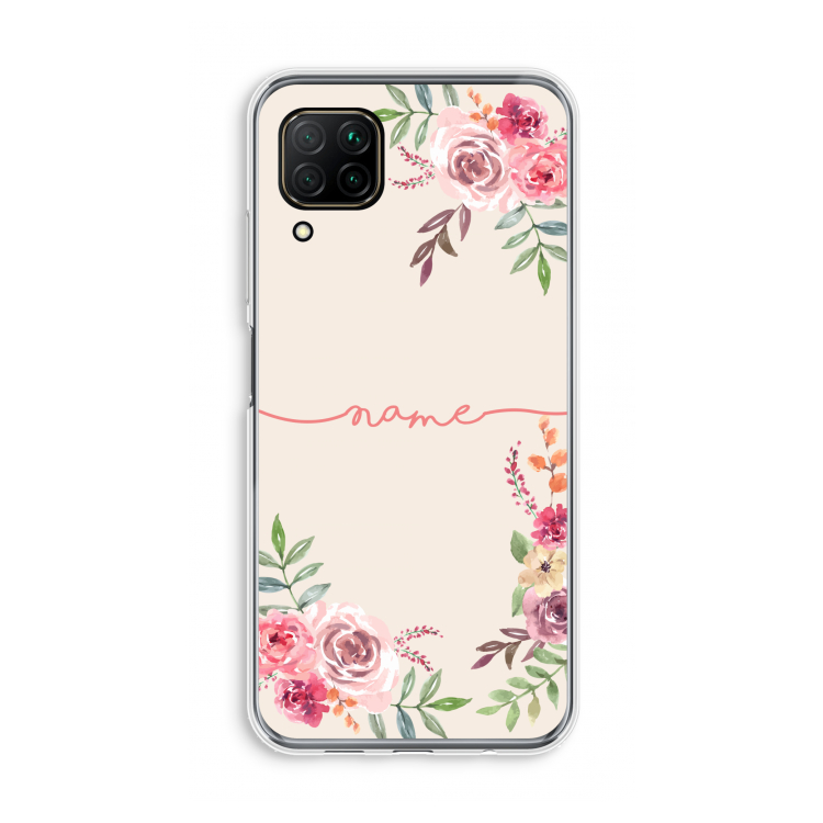 Rozen: Huawei P40 Lite Transparant Hoesje