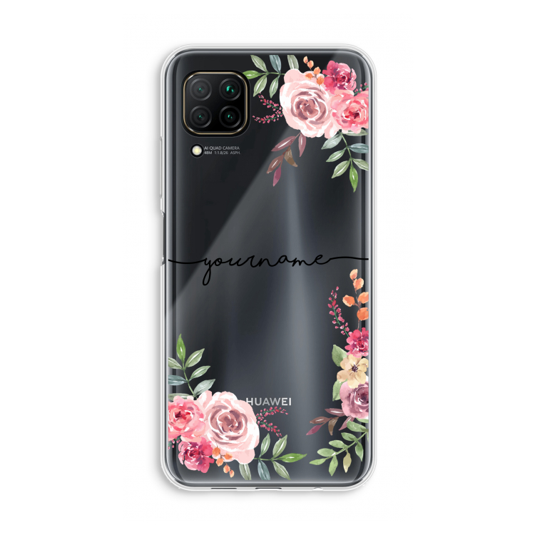Rozen: Huawei P40 Lite Transparant Hoesje