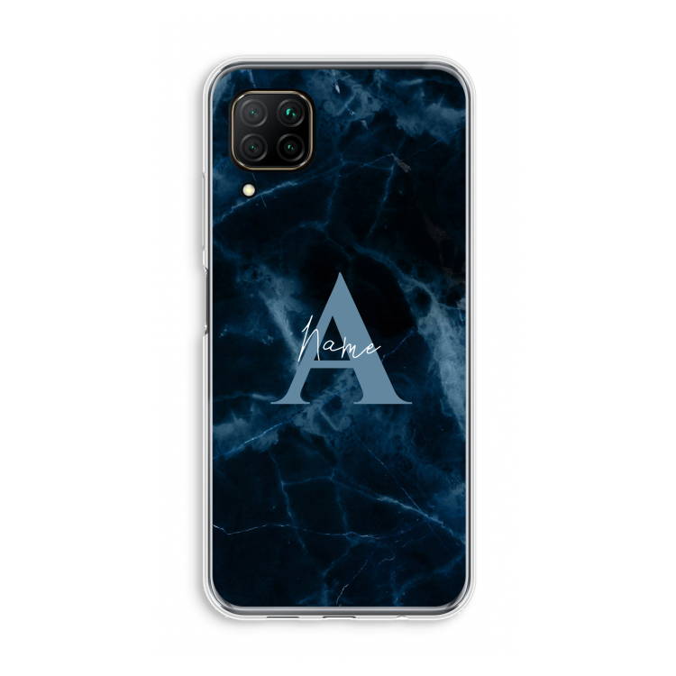Midnight Marble: Huawei P40 Lite Transparant Hoesje