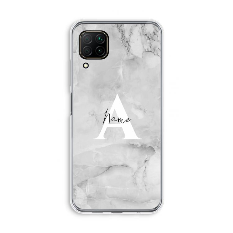 Ivory Marble: Huawei P40 Lite Transparant Hoesje