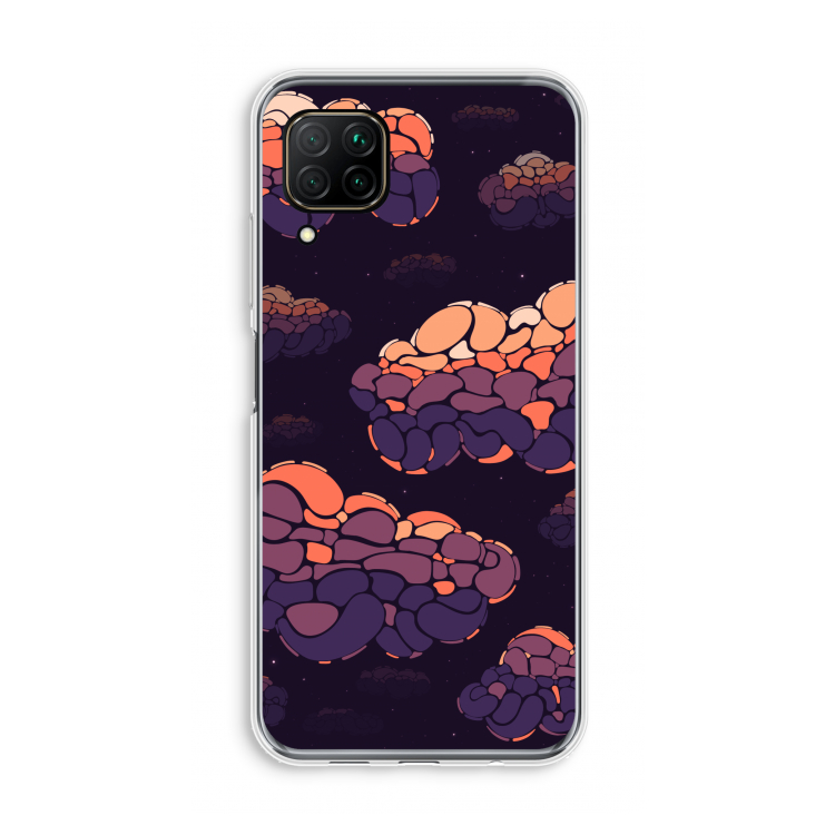 Patroon Wolken: Huawei P40 Lite Transparant Hoesje