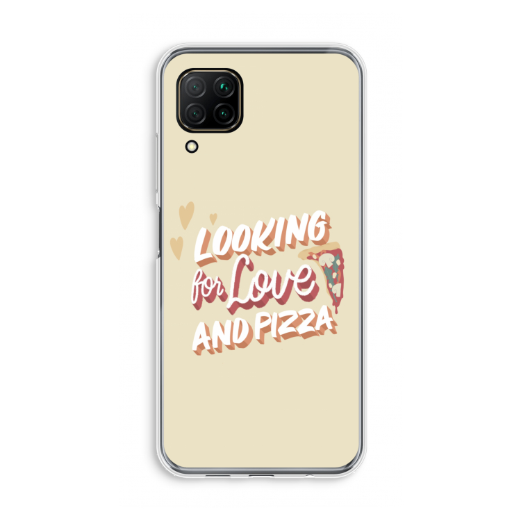 Pizza is the answer: Huawei P40 Lite Transparant Hoesje