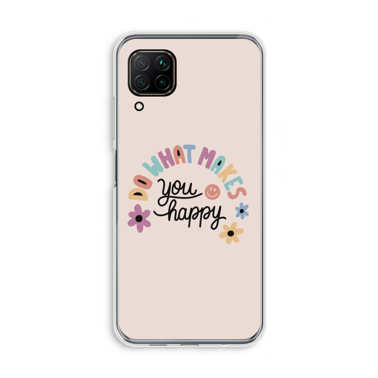 Happy days: Huawei P40 Lite Transparant Hoesje