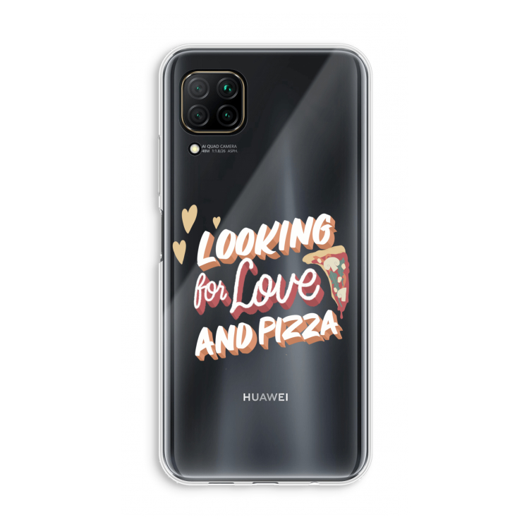 Pizza is the answer: Huawei P40 Lite Transparant Hoesje