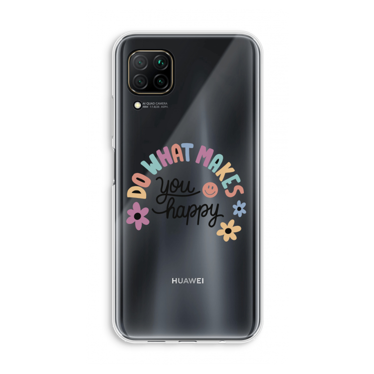 Happy days: Huawei P40 Lite Transparant Hoesje