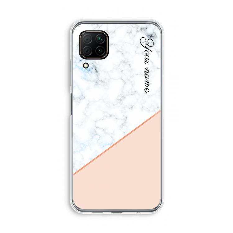 Marmer in stijl: Huawei P40 Lite Transparant Hoesje