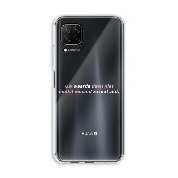 uw waarde daalt niet: Huawei P40 Lite Transparant Hoesje