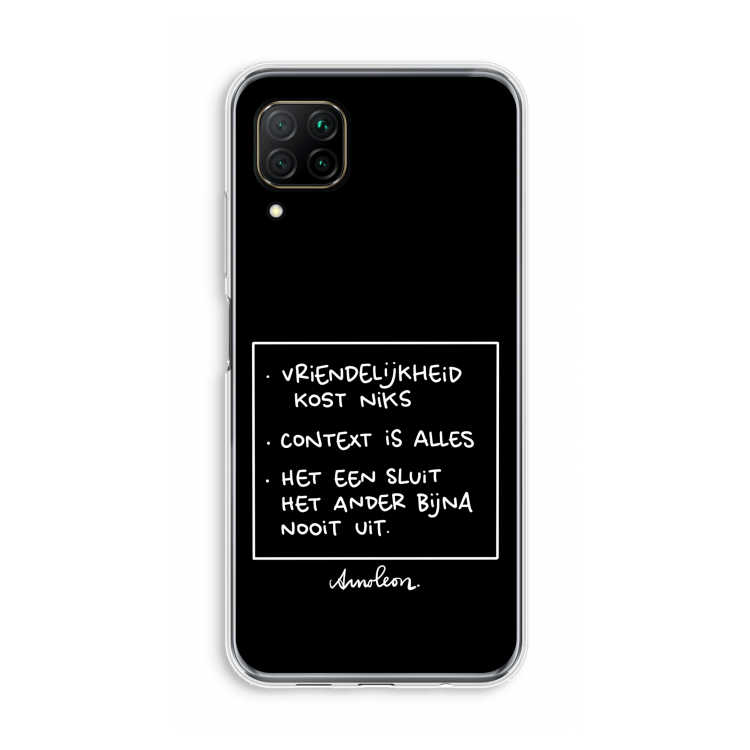 Mijn Motto's: Huawei P40 Lite Transparant Hoesje