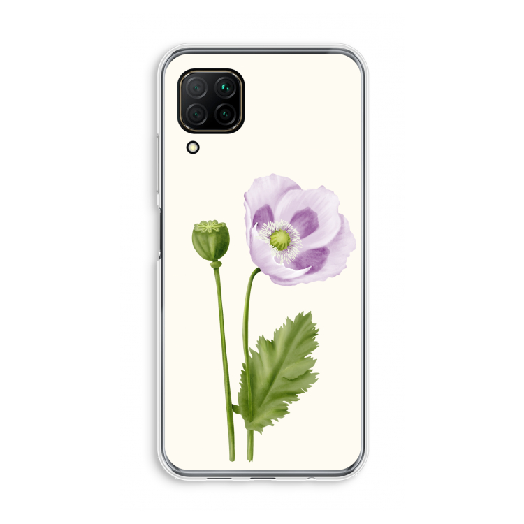Purple poppy: Huawei P40 Lite Transparant Hoesje