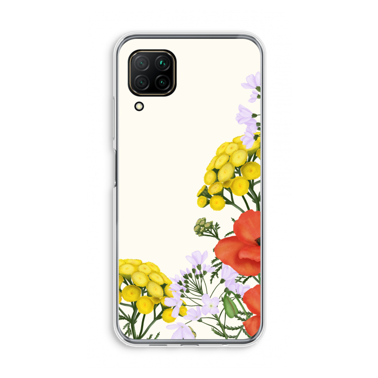 Wilde bloemen: Huawei P40 Lite Transparant Hoesje