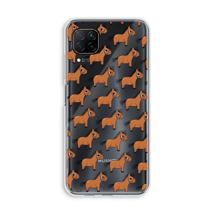 Pony: Huawei P40 Lite Transparant Hoesje