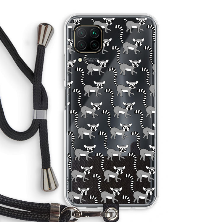 Makis: Huawei P40 Lite Transparant Hoesje met koord