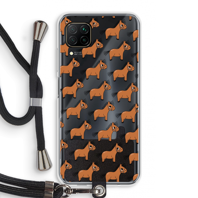 Pony: Huawei P40 Lite Transparant Hoesje met koord