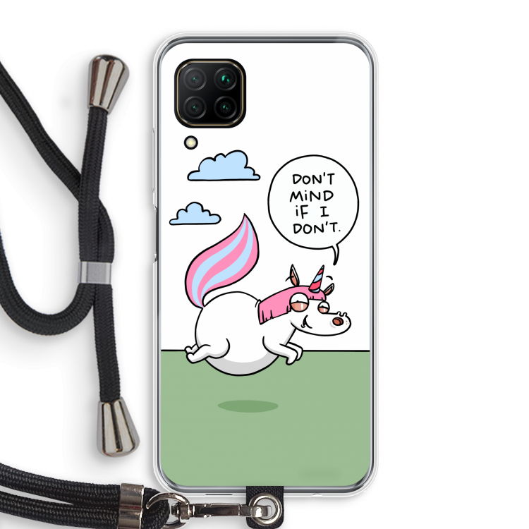 Unicorn: Huawei P40 Lite Transparant Hoesje met koord