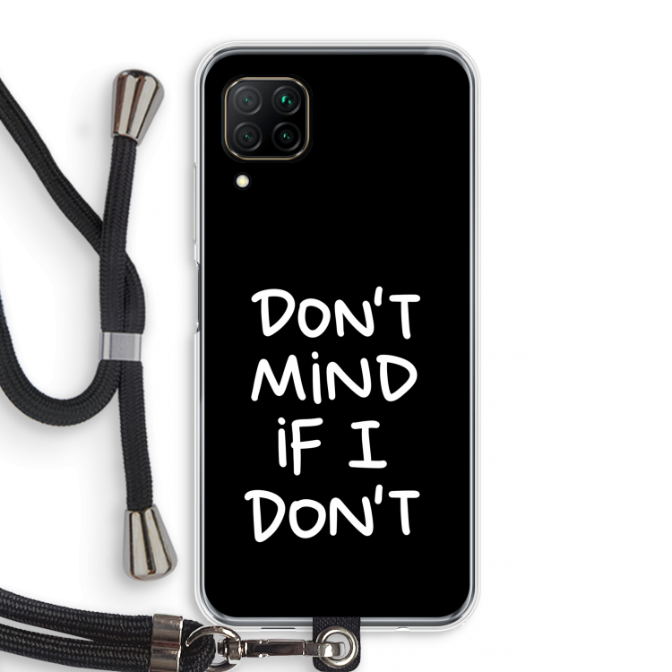 Don't Mind: Huawei P40 Lite Transparant Hoesje met koord