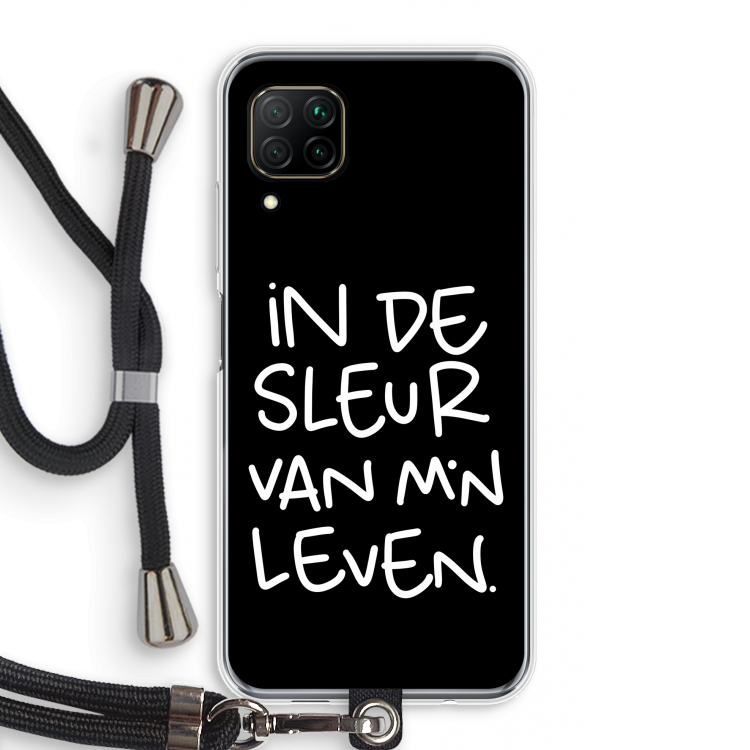 De Sleur: Huawei P40 Lite Transparant Hoesje met koord