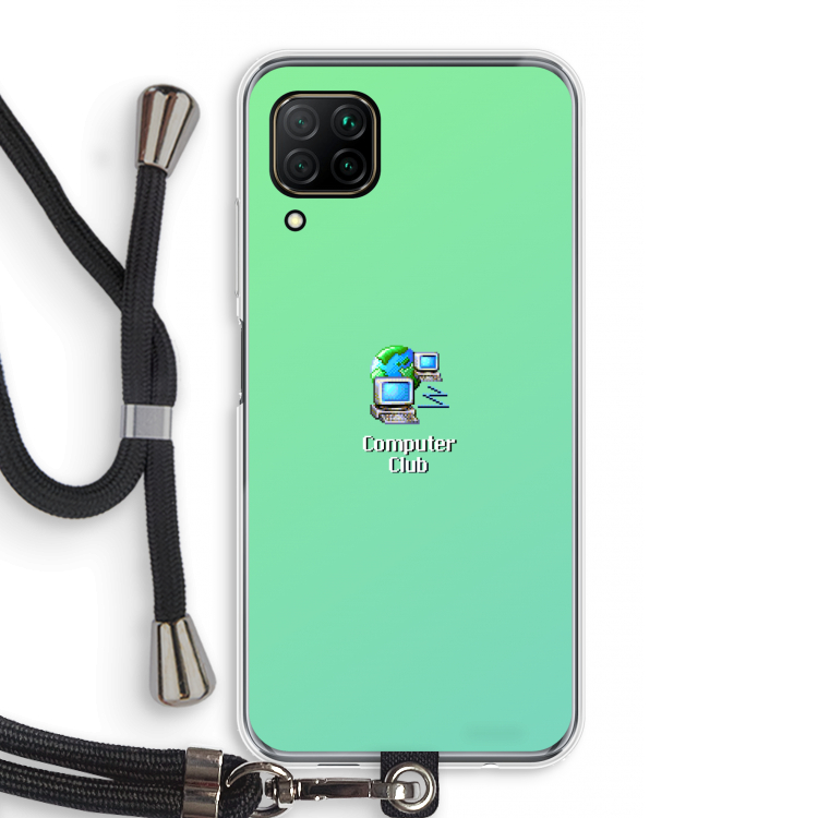 Win98: Huawei P40 Lite Transparant Hoesje met koord