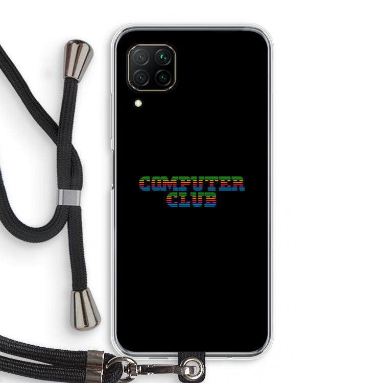 Retro: Huawei P40 Lite Transparant Hoesje met koord