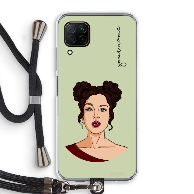 Pop-Art Creator: Huawei P40 Lite Transparant Hoesje met koord